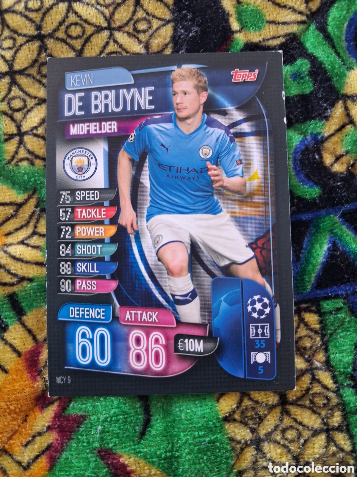 Cromos de f&uacute;tbol: De Bruyne Match Attax 2019-20 2019 2020 Topps UC Manchester City