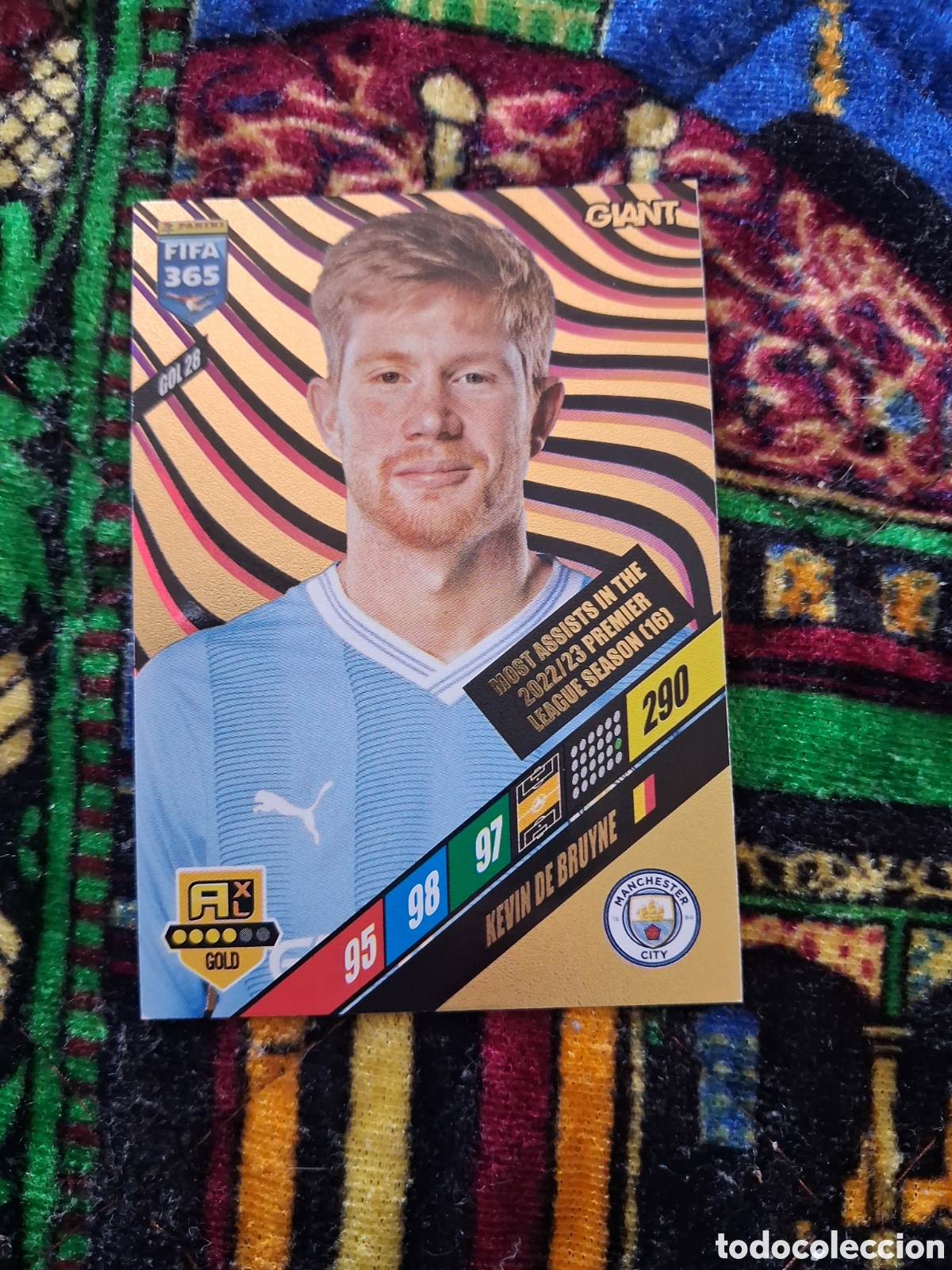 Cromos de f&uacute;tbol: GOL 28 GOL28 FIFA 365 2024 ADRENALYN XL KEVIN DE BRUYNE MANCHESTER CITY PANINI 24 2023 23 CARD GOLD