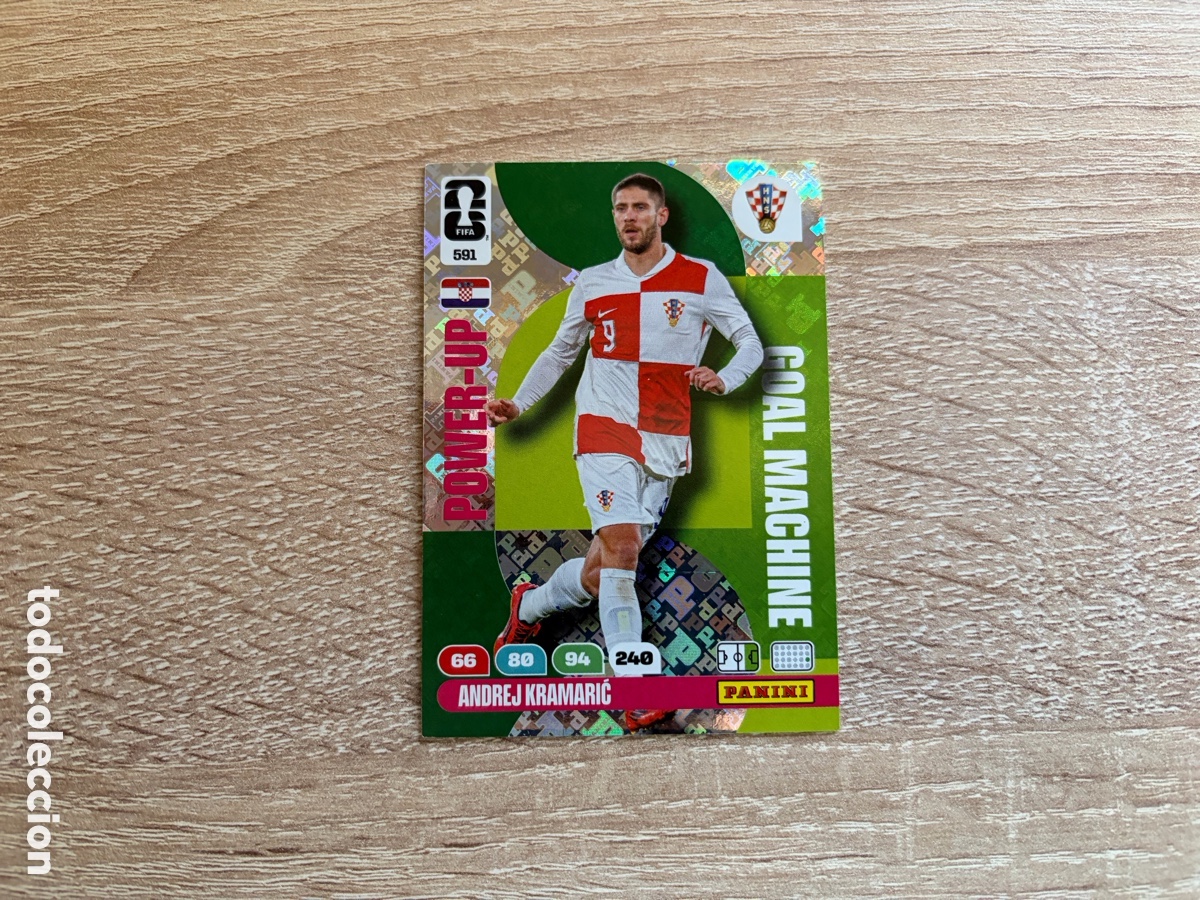 Cromos de f&uacute;tbol: 591 ANDREJ KRAMARIĆ POWER-UP GOAL MACHINE ADRENALYN FIFA WORLD CUP MUNDIAL 2026 26 CROACIA