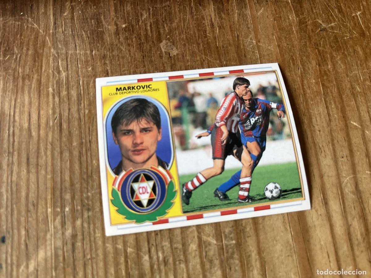 Cromos de f&uacute;tbol: CROMO SIN PEGAR NUNCA PEGADO ALBUM LIGA ESTE 96 97 1996 1997 LOGRO&Ntilde;ES MARKOVIC
