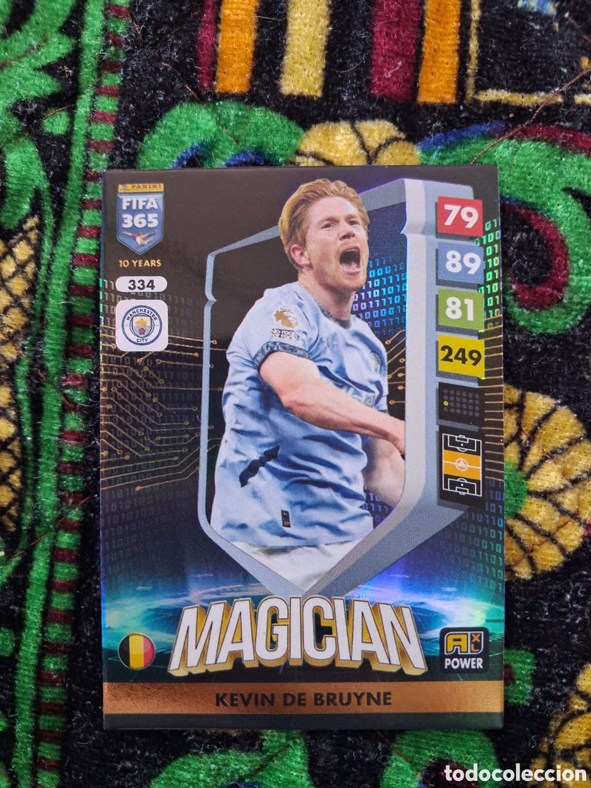 Cromos de f&uacute;tbol: Kevin de Bruyne Manchester City MAGICIAN n&deg;334 / PANINI FIFA 365 ADRENALYN XL 2025