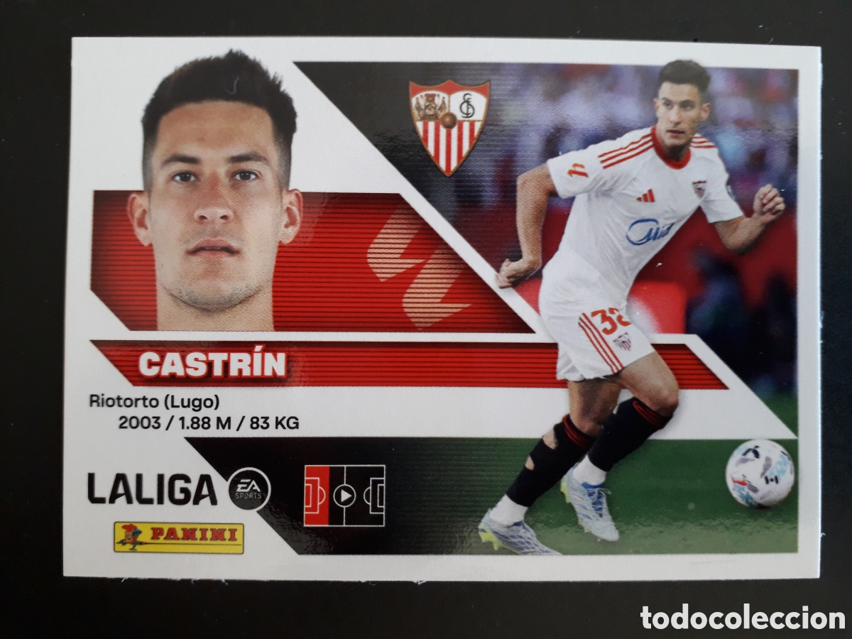 Cromos de f&uacute;tbol: CASTR&Iacute;N SEVILLA N&deg; 9A ED ESTE 2026 2027 26 27 SIN PEGAR PEDIDO M&Iacute;NIMO 3&euro;.