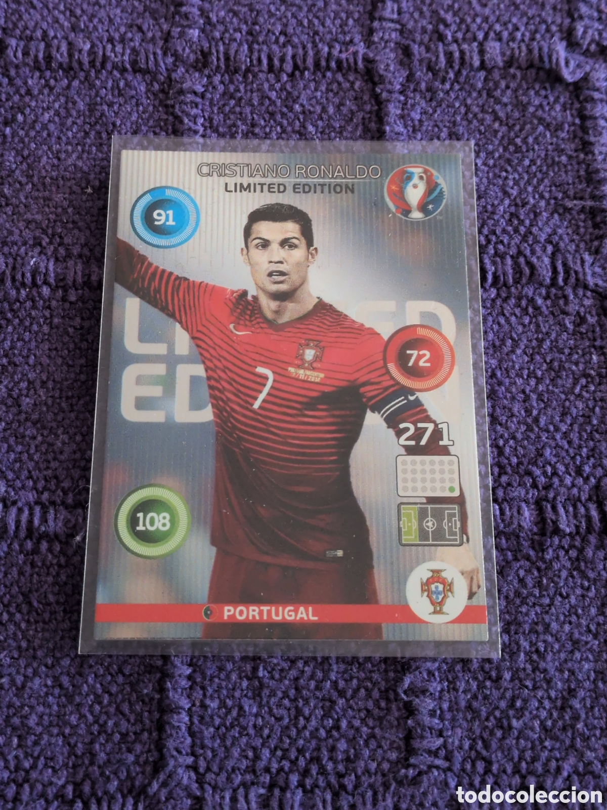 Football Stickers: CRISTIANO RONALDO LIMITED EDITION CLASSIC PANINI ADRENALYN XL EURO EUROCOPA FRANCIA 2016 16. NUEVO