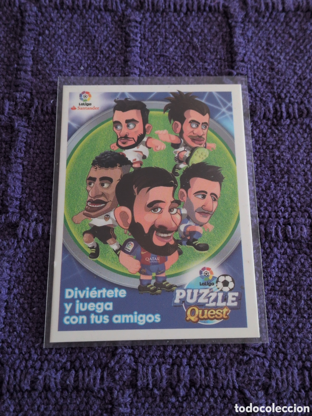 Football Stickers: Caricatura LIONEL MESSI + otros - Panini La Liga 2016-17 PUZZLE QUEST. NUEVO