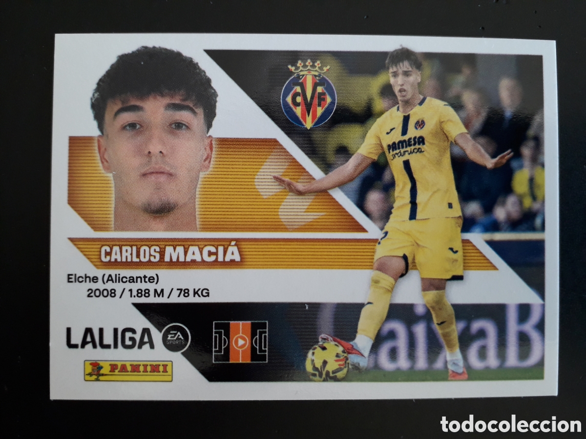 Cromos de f&uacute;tbol: MACI&Agrave; VILLARREAL N&deg; 13 ED ESTE 2026 2027 26 27 SIN PEGAR PEDIDO M&Iacute;NIMO 3&euro;