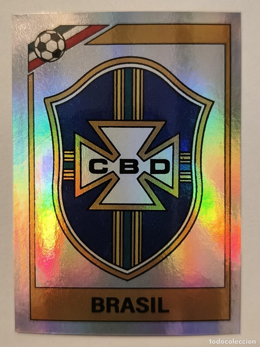 Fu&szlig;ball-Sticker: #238 ESCUDO (BRASIL) MUNDIAL MEXICO 86 PANINI