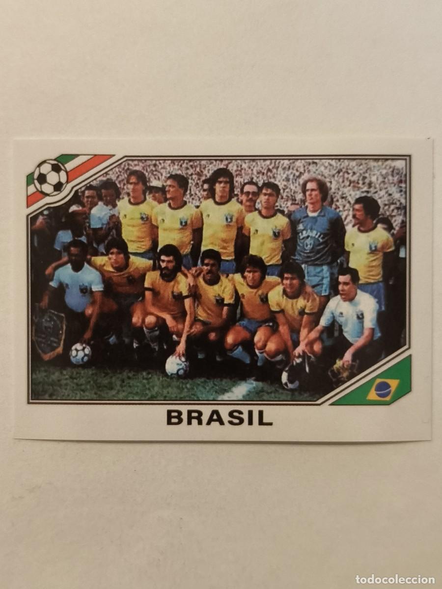 Fu&szlig;ball-Sticker: #239 ALINEACION (BRASIL) MUNDIAL MEXICO 86 PANINI