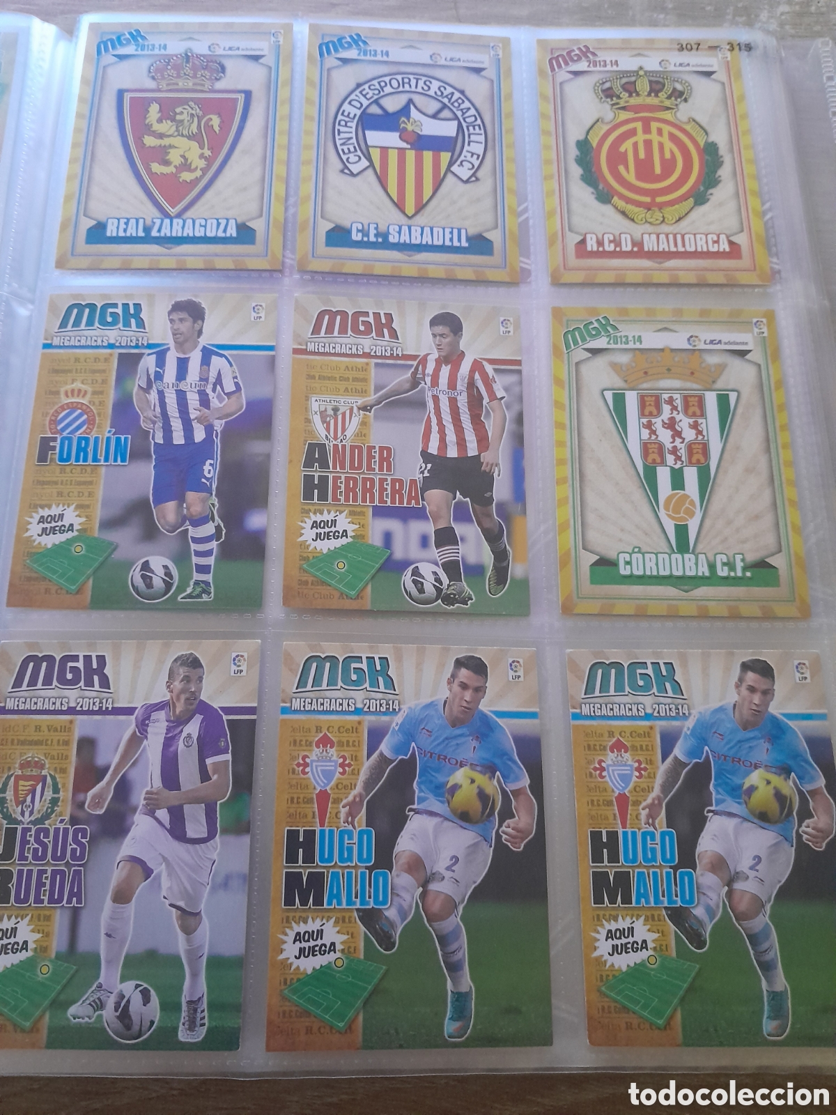 Football Stickers: Lote 9 cromos megacracks 2013 2014