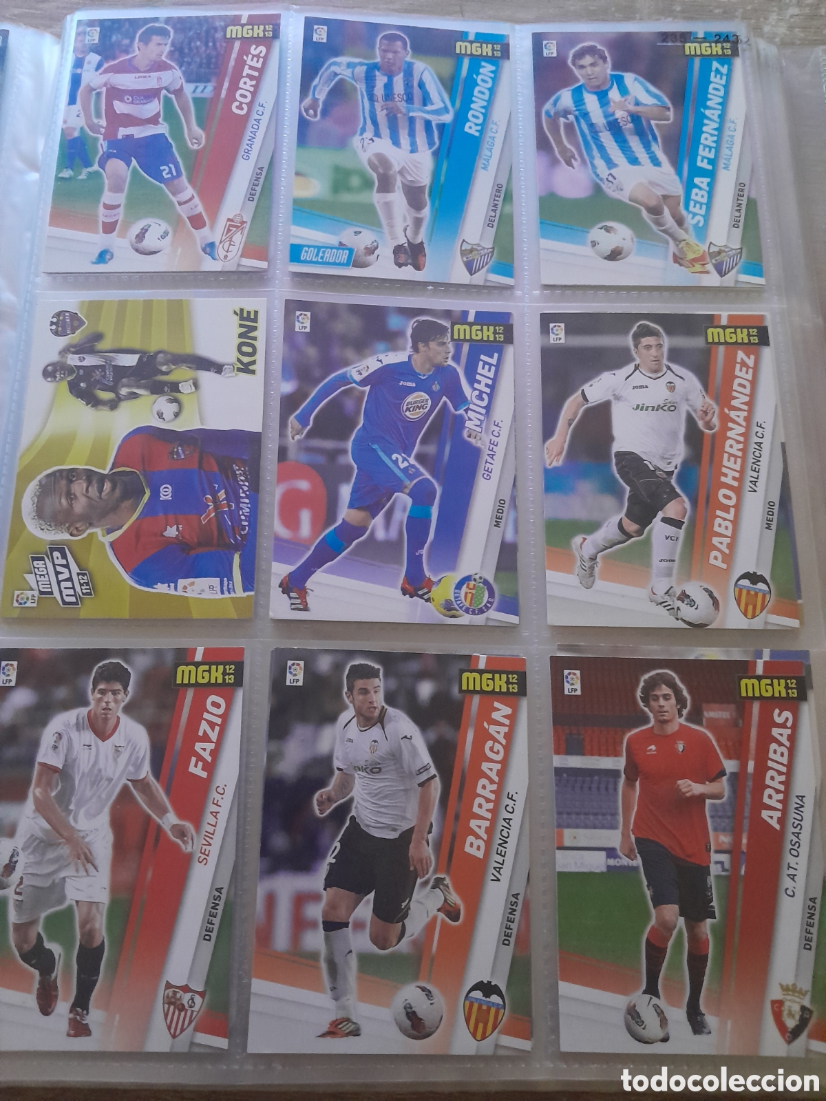 Football Stickers: Lote 9 cromos megacracks 2012 2013
