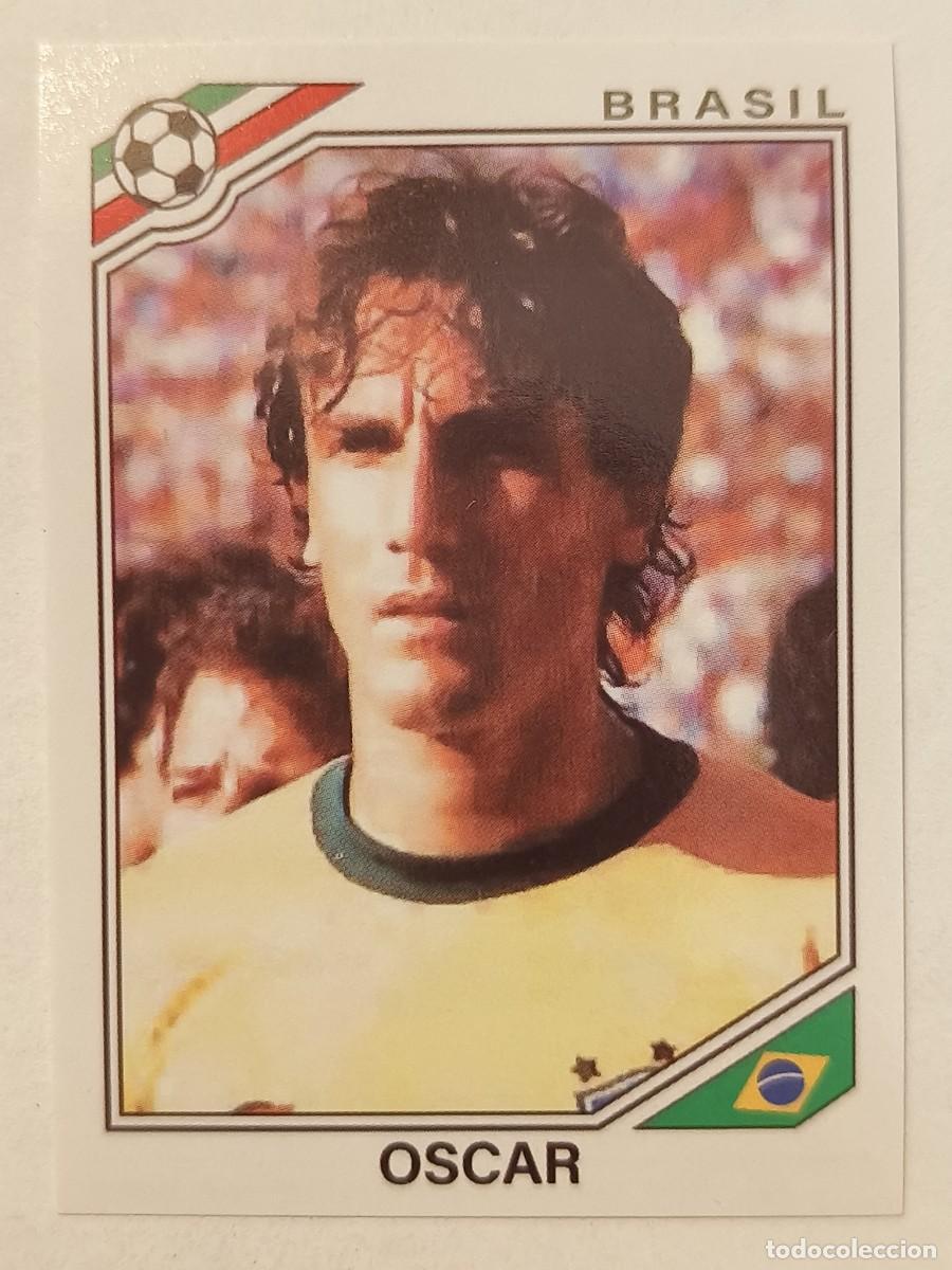 Fu&szlig;ball-Sticker: #244 OSCAR (BRASIL) MUNDIAL MEXICO 86 PANINI