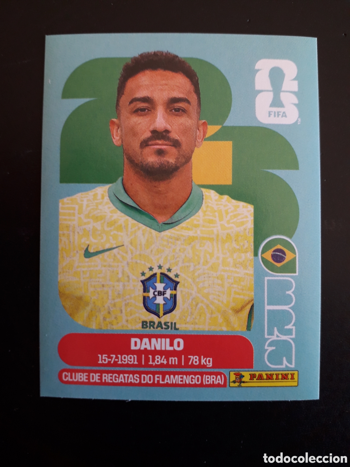 Fu&szlig;ball-Sticker: DANILO BRASIL BRA 7 MUNDIAL F&Uacute;TBOL 2026 FIFA WORLD CUP PANINI SIN PEGAR PEDIDO M&Iacute;NIMO 3&euro;