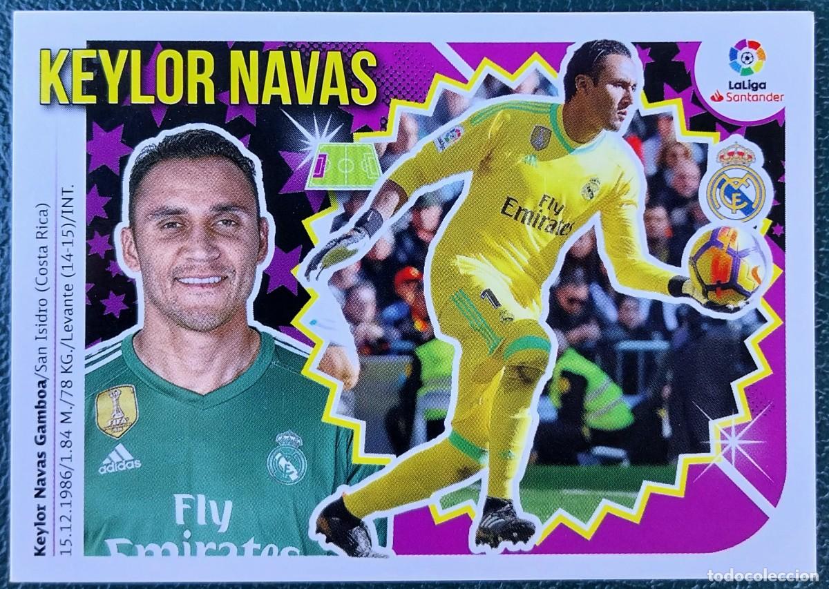 Fu&szlig;ball-Sticker: 1 KEYLOR NAVAS REAL MADRID CROMOS ALBUM EDICIONES ESTE 2018 2019 18 19