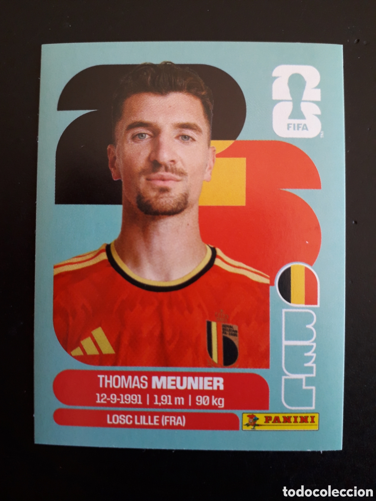 Cromos de f&uacute;tbol: MEUNIER B&Eacute;LGICA BEL 8 MUNDIAL F&Uacute;TBOL 2026 FIFA WORLD CUP PANINI SIN PEGAR PEDIDO M&Iacute;NIMO 3&euro;