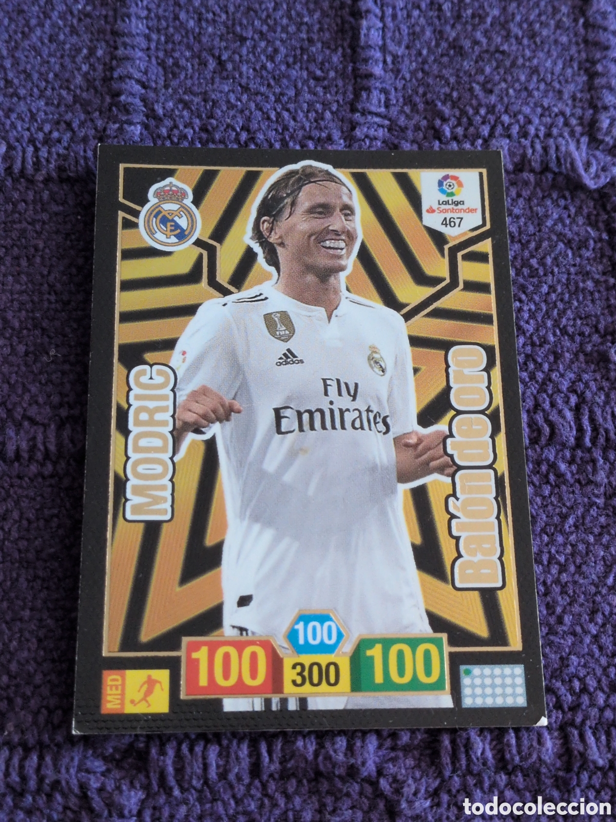 Football Stickers: ADRENALYN XL LA LIGA 2018/19 CARD BALON DE ORO MODRIC REAL MADRID # 467 PANINI. NUEVO