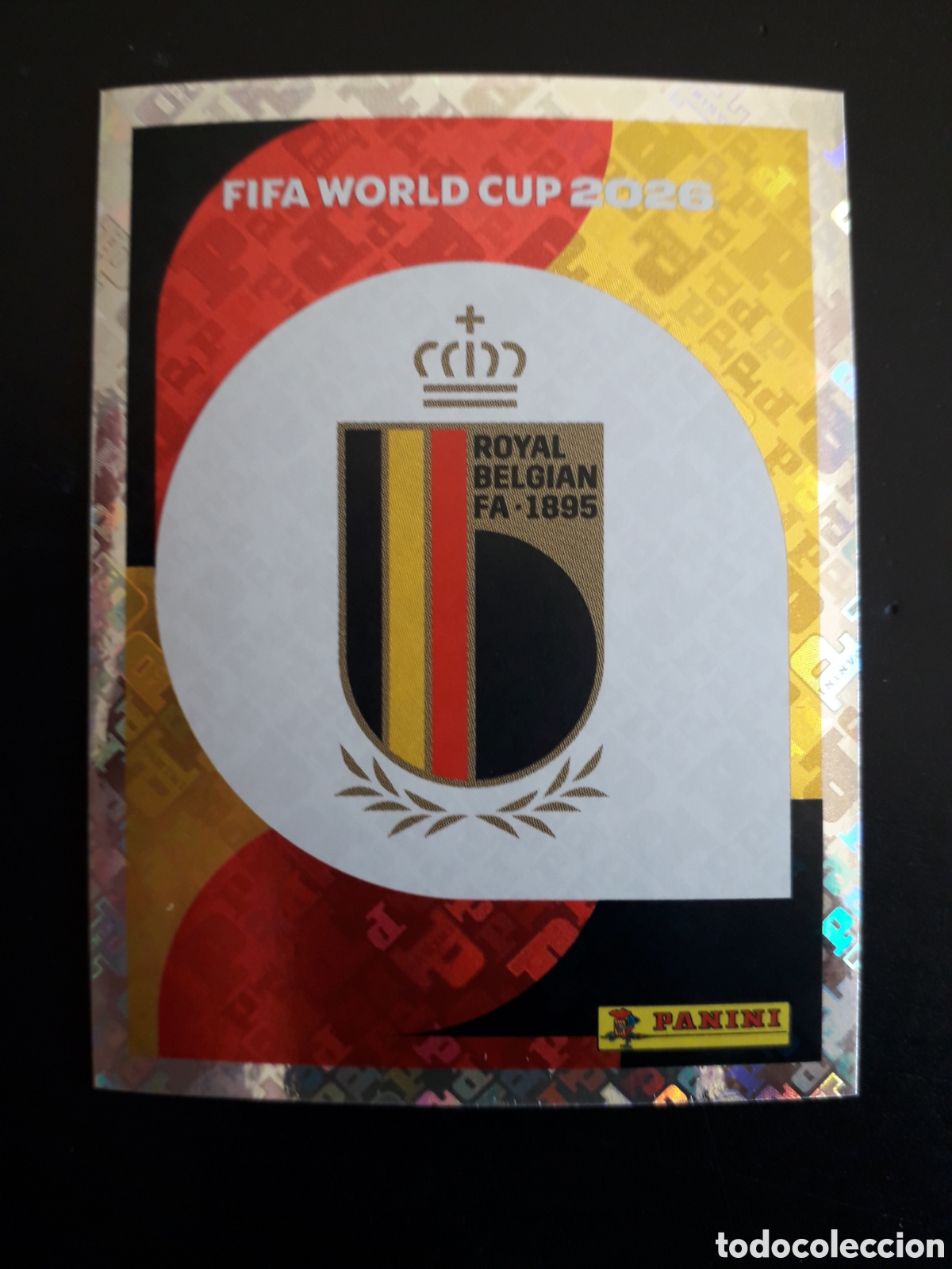 Cromos de f&uacute;tbol: ESCUDO B&Eacute;LGICA BEL 1 MUNDIAL F&Uacute;TBOL 2026 FIFA WORLD CUP PANINI SIN PEGAR PEDIDO M&Iacute;NIMO 3&euro;