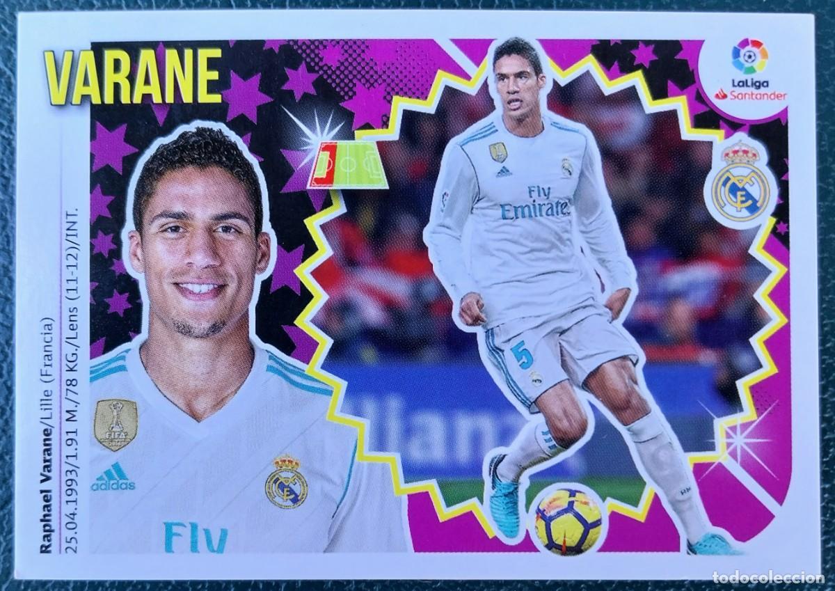 Cromos de f&uacute;tbol: 6 VARANE REAL MADRID CROMOS ALBUM EDICIONES ESTE 2018 2019 18 19