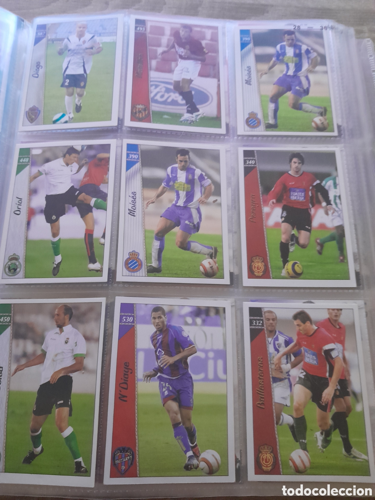 Figurine di Calcio: Lote 9 cromos las fichas de la liga mundicromo 2007