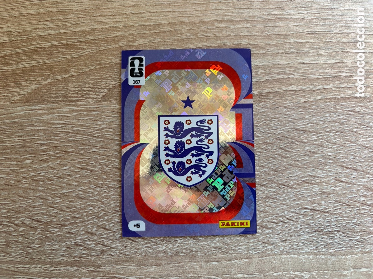 Figurine di Calcio: 167 ESCUDO ENGLAND INGLATERRA ADRENALYN FIFA WORLD CUP MUNDIAL 2026 26