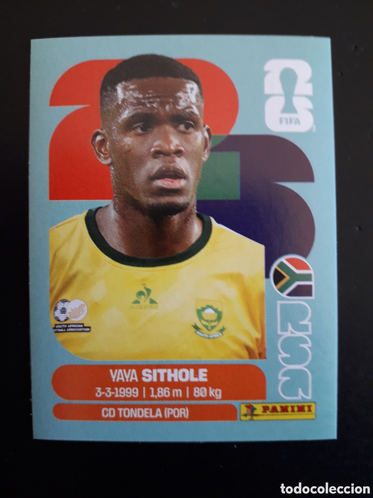 Figurine di Calcio: SITHOLE SUD&Aacute;FRICA RSA 15 MUNDIAL F&Uacute;TBOL 2026 FIFA WORLD CUP PANINI SIN PEGAR PEDIDO M&Iacute;NIMO 3&euro;