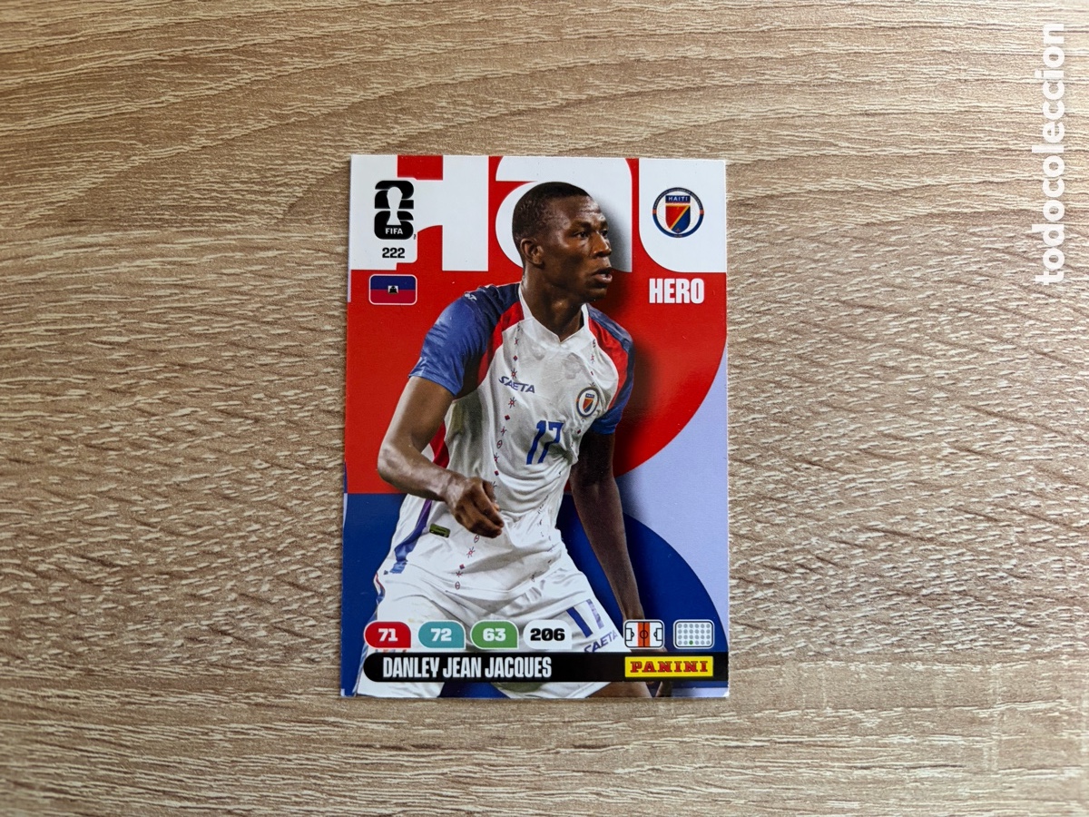 Figurine di Calcio: 222 DANLEY JEAN JACQUES HERO ADRENALYN FIFA WORLD CUP MUNDIAL 2026 26 HAIT&Iacute;