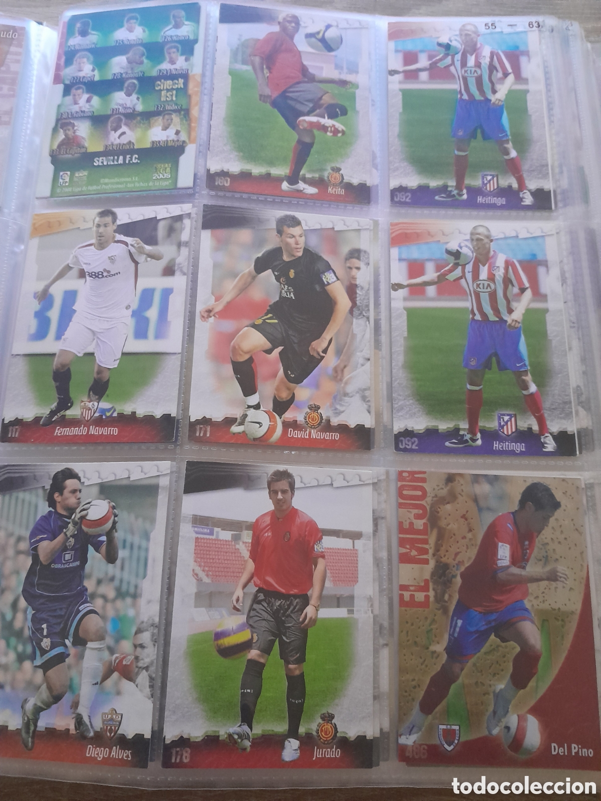 Fu&szlig;ball-Sticker: Lote 9 cromos las fichas de la liga mundicromo 2009