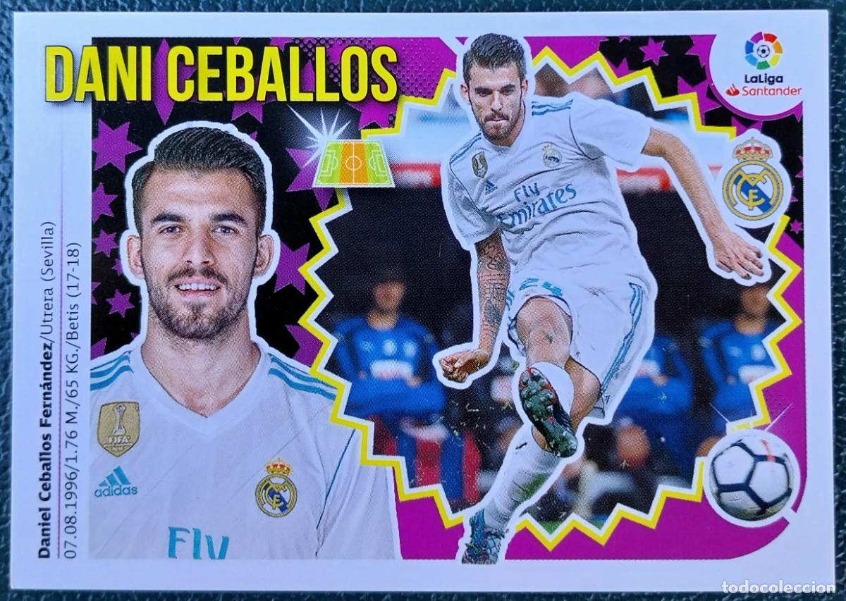 Figurine di Calcio: 13B / 13 B DANI CEBALLOS REAL MADRID CROMOS ALBUM EDICIONES ESTE 2018 2019 18 19