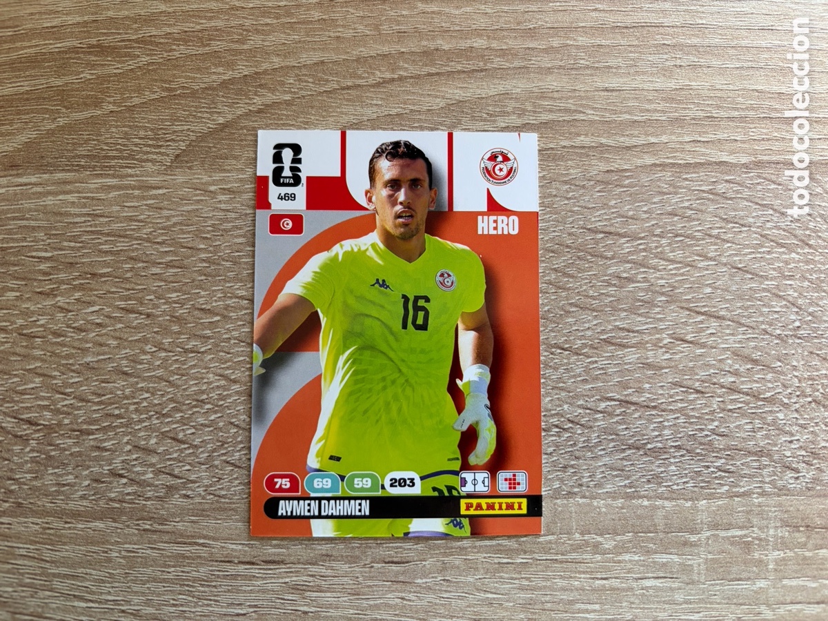 Football Stickers: 469 AYMEN DAHMEN HERO ADRENALYN FIFA WORLD CUP MUNDIAL 2026 26 T&Uacute;NEZ