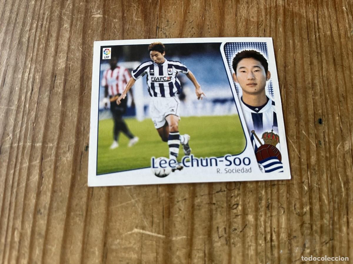 Football Stickers: CROMO SIN PEGAR NUNCA PEGADO ALBUM LIGA ESTE 04 05 2004 2005 REAL SOCIEDAD LEE CHUN SOO