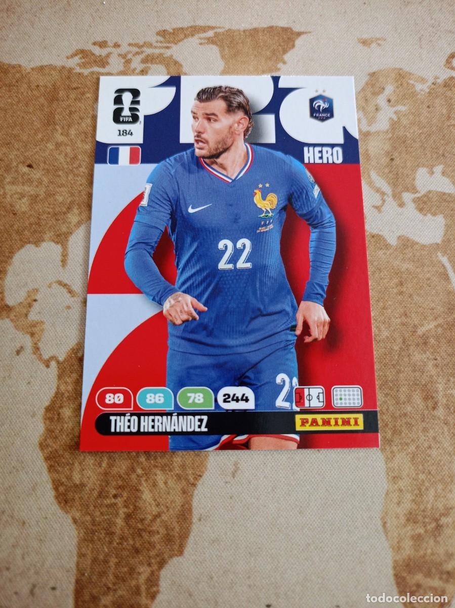 Football Stickers: Francia 184 THEO HERN&Aacute;NDEZ Adrenalyn WORLD Cup 2026