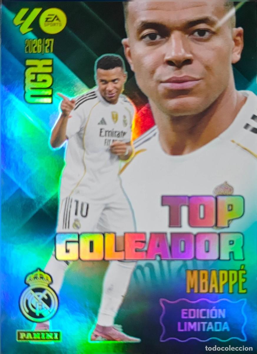 Football Stickers: Kylian Mbappe - Real Madrid - Top Goleador Edicion Limitada - PANINI Megacracks MGK 2026 2027 26 27