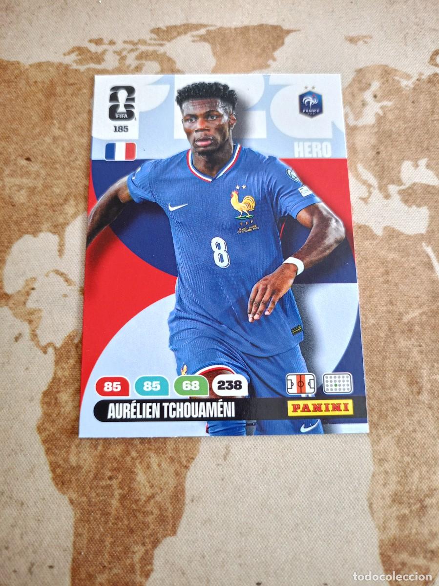 Football Stickers: Francia 185 AUR&Eacute;LIEN TCHOUAMENI Adrenalyn WORLD Cup 2026
