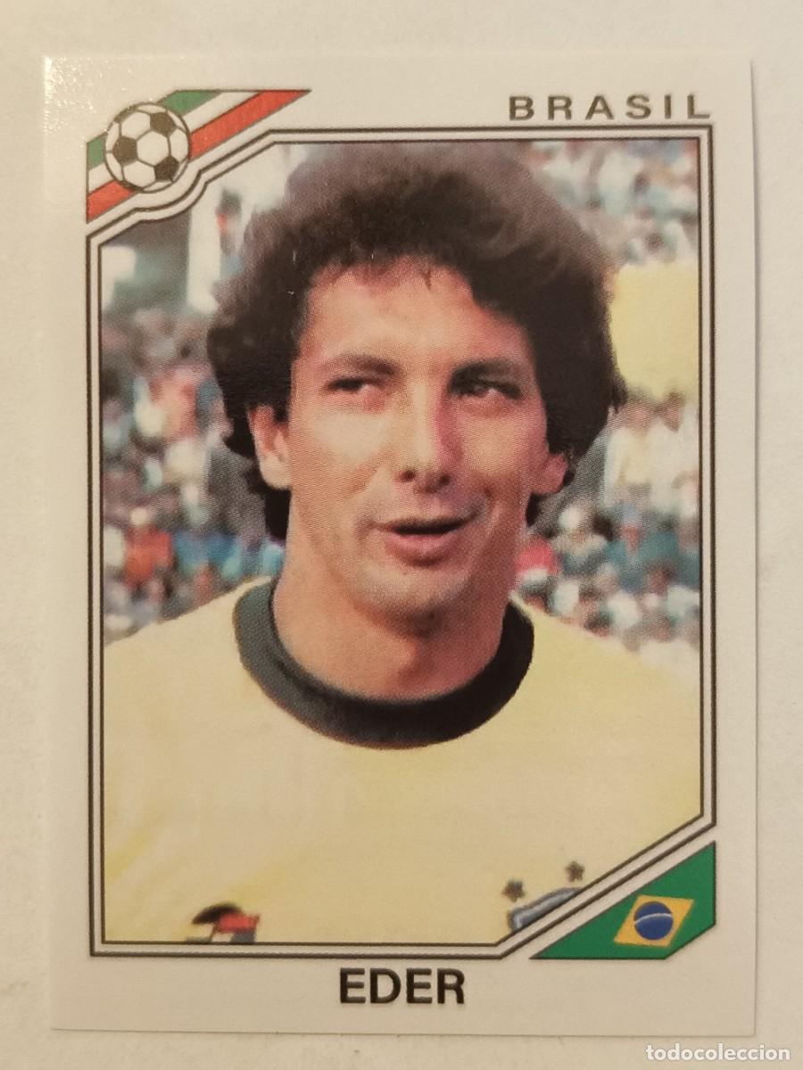 Football Stickers: #254 EDER (BRASIL) MUNDIAL MEXICO 86 PANINI