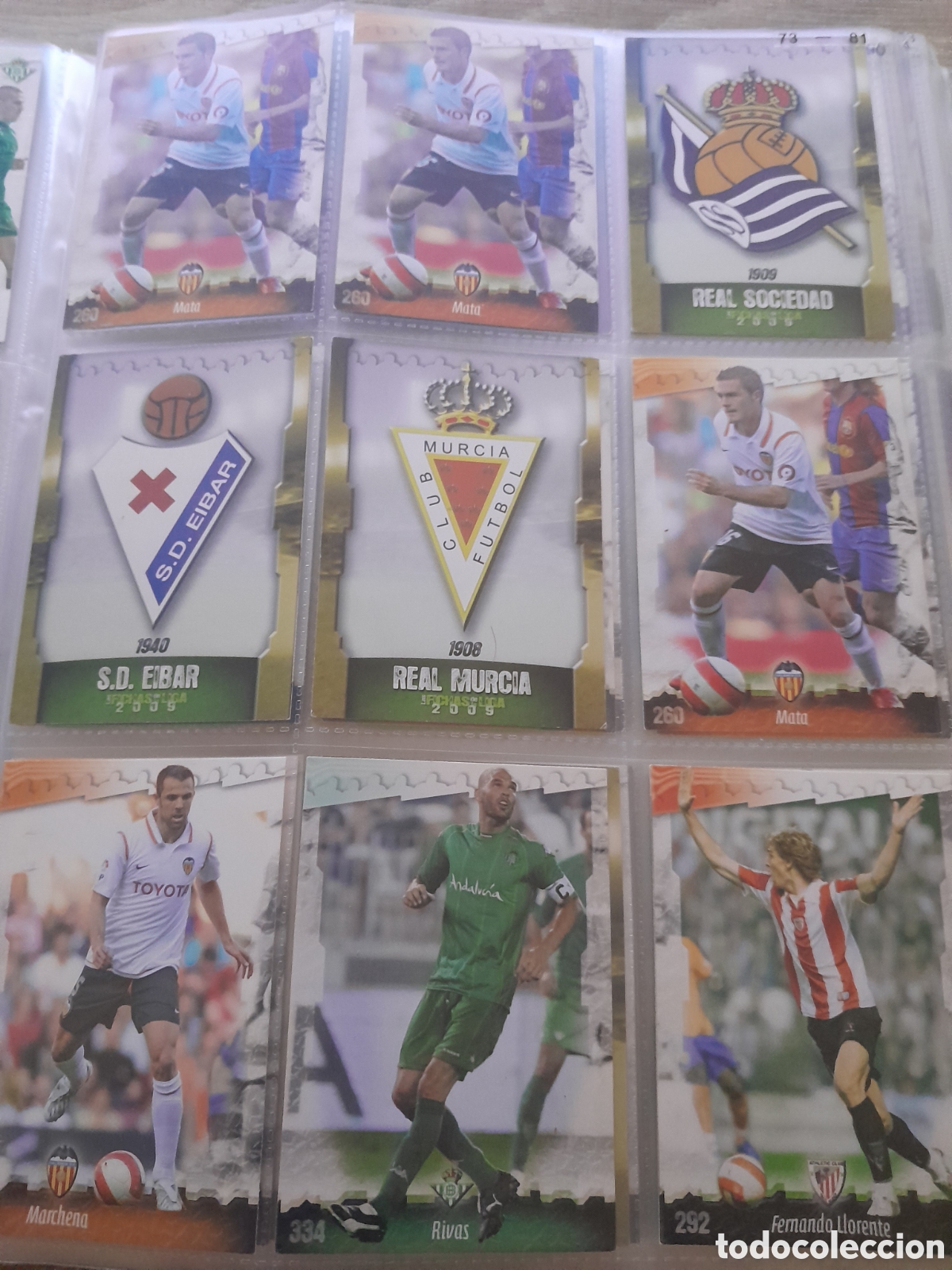 Cromos de Futebol: Lote 9 cromos las fichas de la liga mundicromo 2009