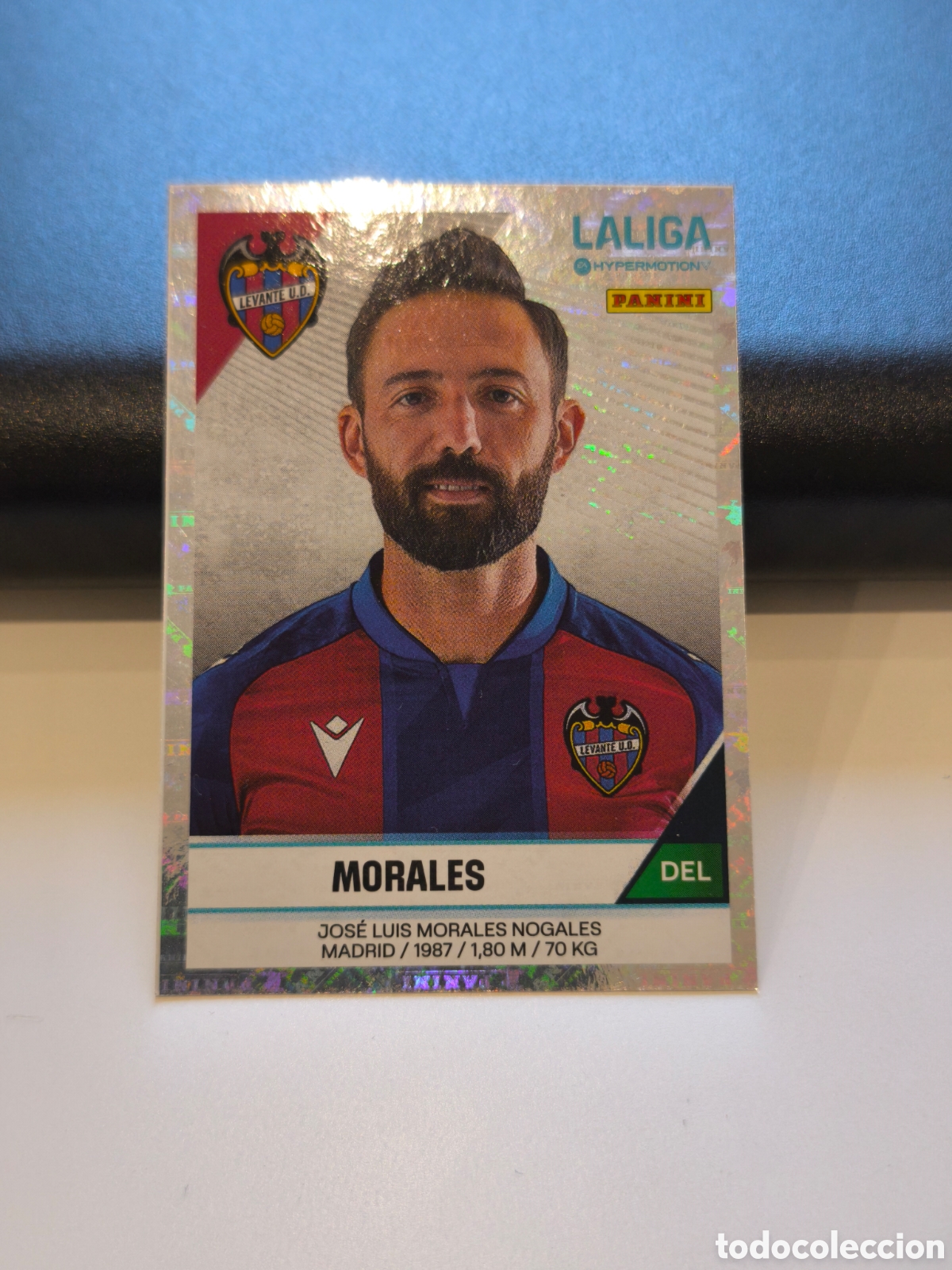 Football Stickers: Cromo Morales Levante UD Liga Hypermotion 24/25