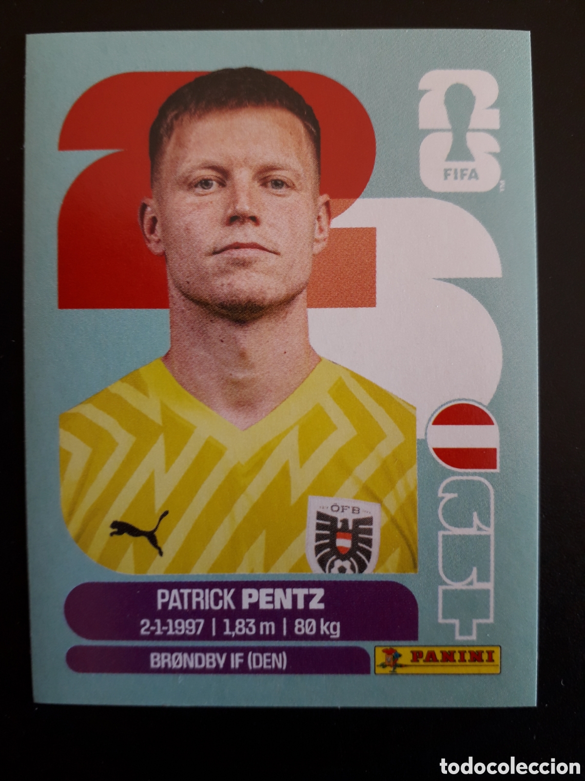Cromos de f&uacute;tbol: PENTZ AUSTRIA AUT 3 MUNDIAL F&Uacute;TBOL 2026 FIFA WORLD CUP PANINI SIN PEGAR PEDIDO M&Iacute;NIMO 3&euro;