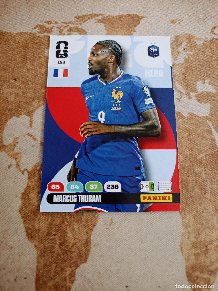 Cromos de f&uacute;tbol: Francia 188 MARCUS THURAM Adrenalyn WORLD Cup 2026