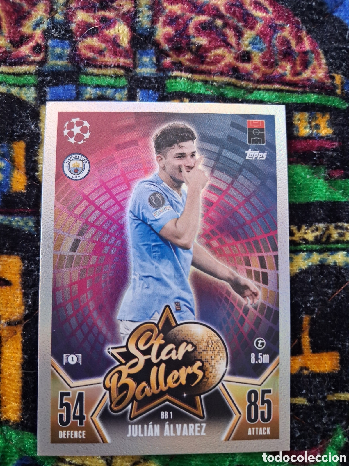 Figurine di Calcio: JULIAN ALVAREZ STAR BALLERS (M.CITY)MATCH ATTAX