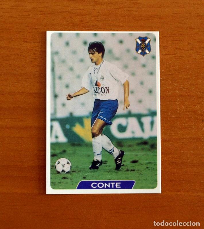 Fu&szlig;ball-Sticker: Tenerife -N&ordm; 267 Conte -Las Fichas de la Liga 95-96-1995-1996 -Mundicromo Sport