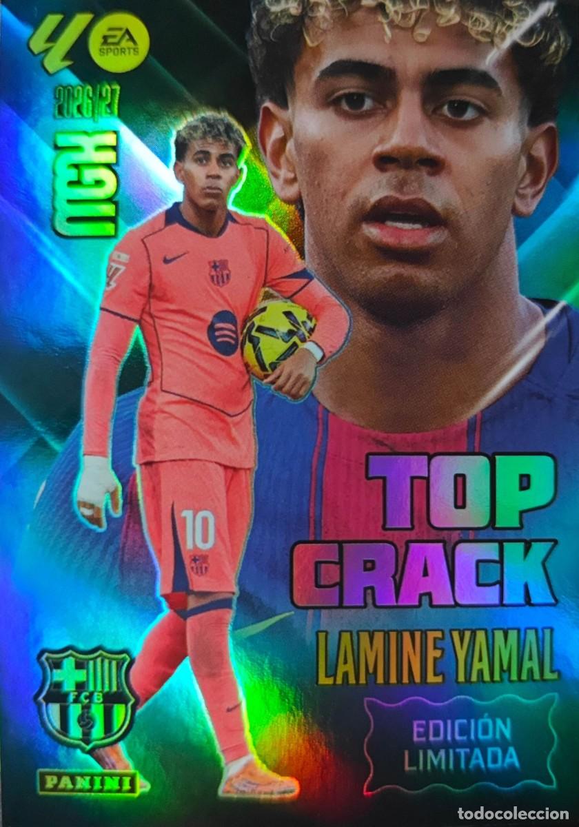 Cromos de f&uacute;tbol: Lamine Yamal - FC Barcelona - TOP CRACK - Edicion Limitada - PANINI Megacracks MGK 2026 2027 26 27