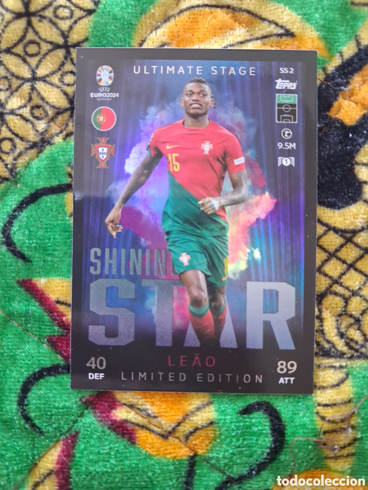 Figurine di Calcio: 4. CROMO TOPPS MATCH ATTAX ULT&Iacute;MATE STAGE SHINING STAR LEAO SS2 EDICI&Oacute;N LIMITADA