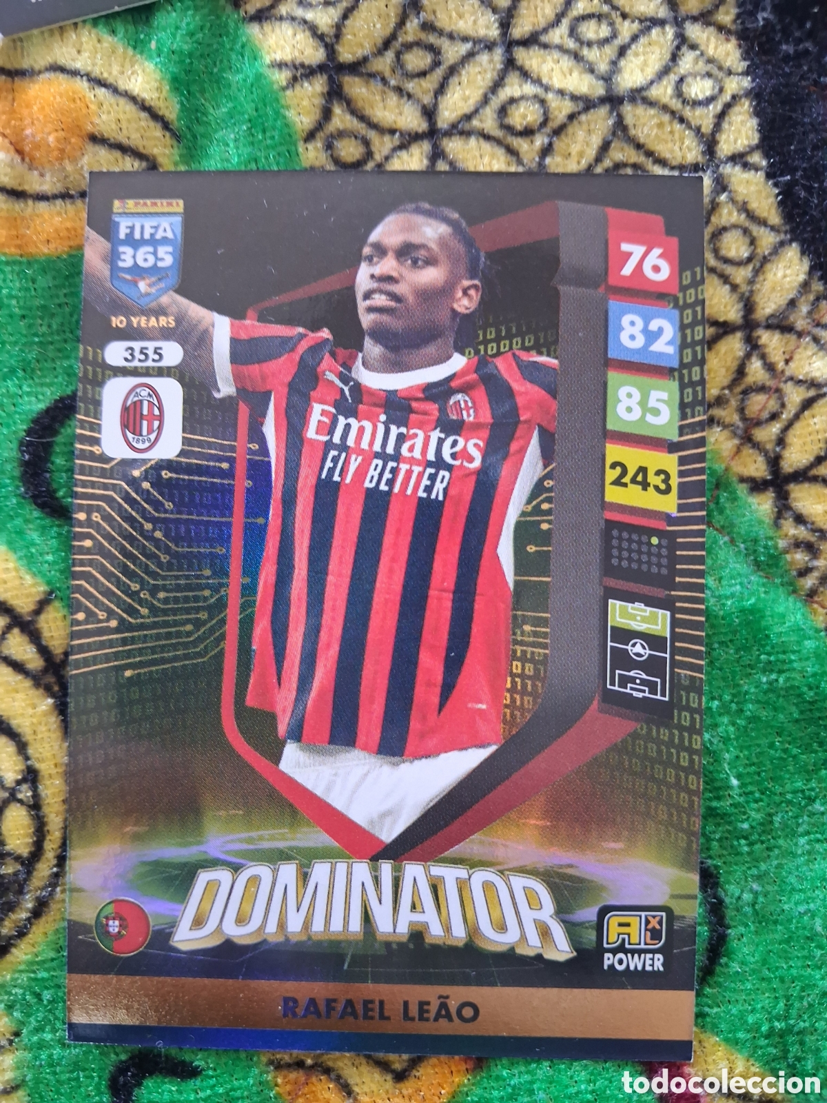 Cromos de f&uacute;tbol: 355 FIFA 365 2025 ADRENALYN XL RAFAEL LE&Atilde;O - AC MILAN POWER DOMINATOR PANINI 25 2024 24