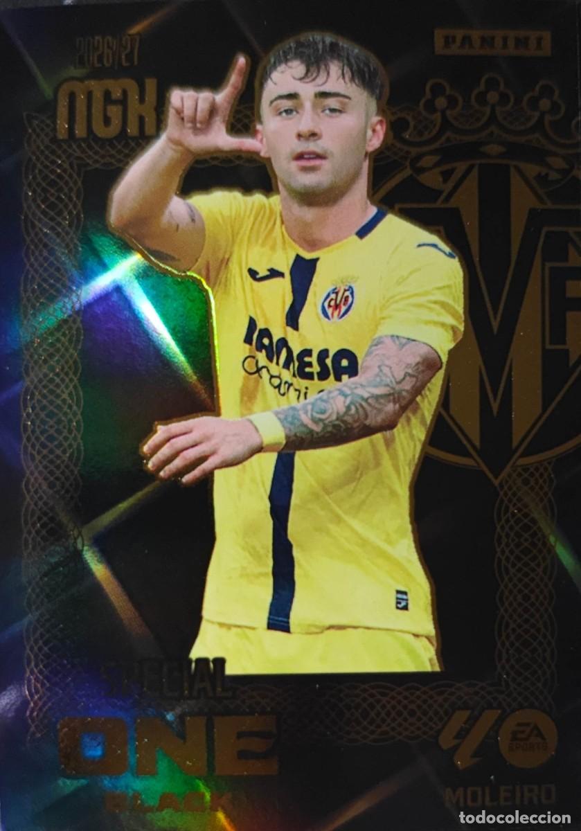 Cromos de f&uacute;tbol: Moleiro - Villarreal CF - SPECIAL ONE BLACK - PANINI Megacracks MGK 2026 2027 26 27