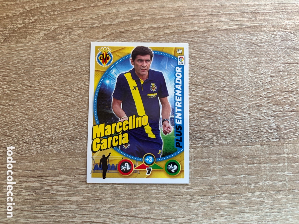 Cromos de f&uacute;tbol: 488 MARCELINO GARC&Iacute;A PLUS ENTRENADOR ADRENALYN XL 2014 2015 14 15 VILLARREAL