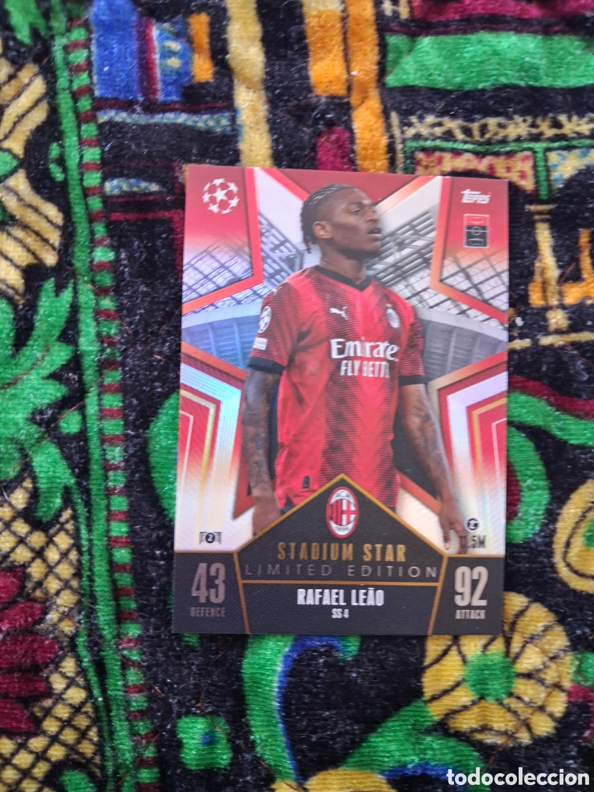 Cromos de f&uacute;tbol: Limited Edition Stadium Star 4 RAFAEL LEAO AC Milan Topps Match Attax Champions 2023 2024 23 24 FIFA