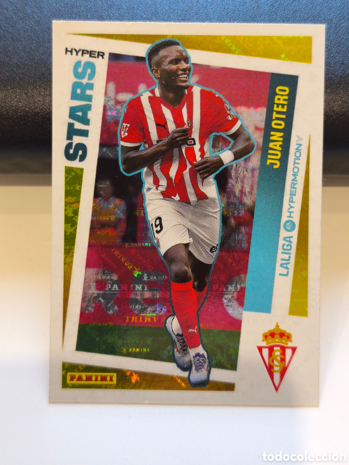 Cromos de f&uacute;tbol: Hyper Stars Juan Otero Sporting Gij&oacute;n Liga Hypermotion 24/25