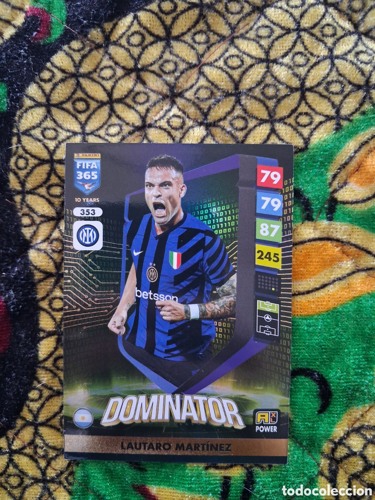 Cromos de f&uacute;tbol: LAUTARO MARTINEZ DOMINATOR 353 ADRENALYN XL FIFA 365 2024 2025 24 25
