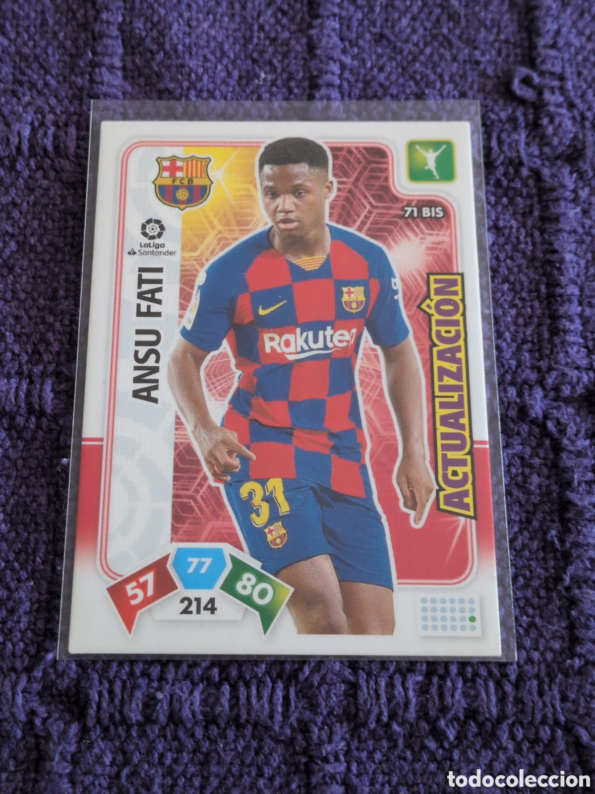 Cromos de Futebol: Barcelona 71 bis ANSU FATI Adrenalyn 2019-20. NUEVO