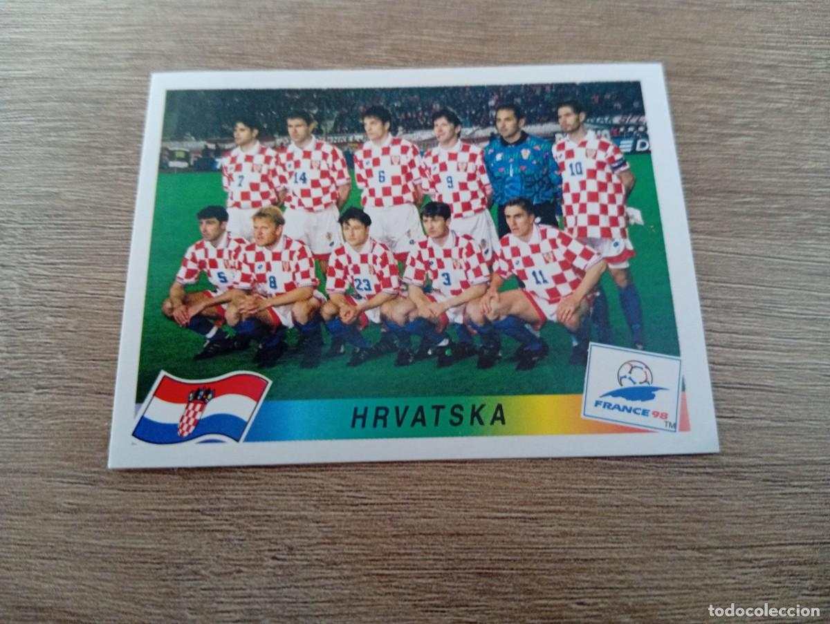 Cromos de f&uacute;tbol: ALINEACION CROACIA 534 PANINI FRANCIA 1998 98 SIN PEGAR NUNCA PEGADO
