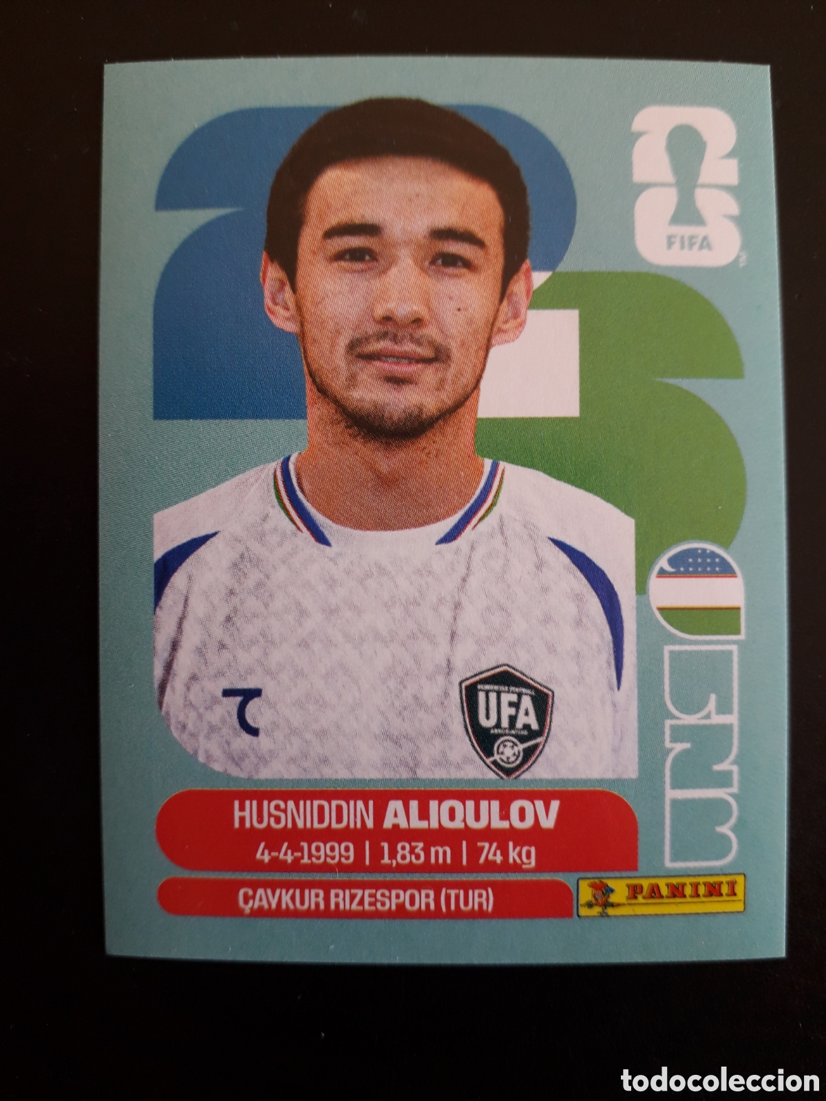 Cromos de f&uacute;tbol: ALIQULOV UZBEKISTAN UZB 6 MUNDIAL F&Uacute;TBOL 2026 FIFA WORLD CUP PANINI SIN PEGAR PEDIDO M&Iacute;NIMO 3&euro;