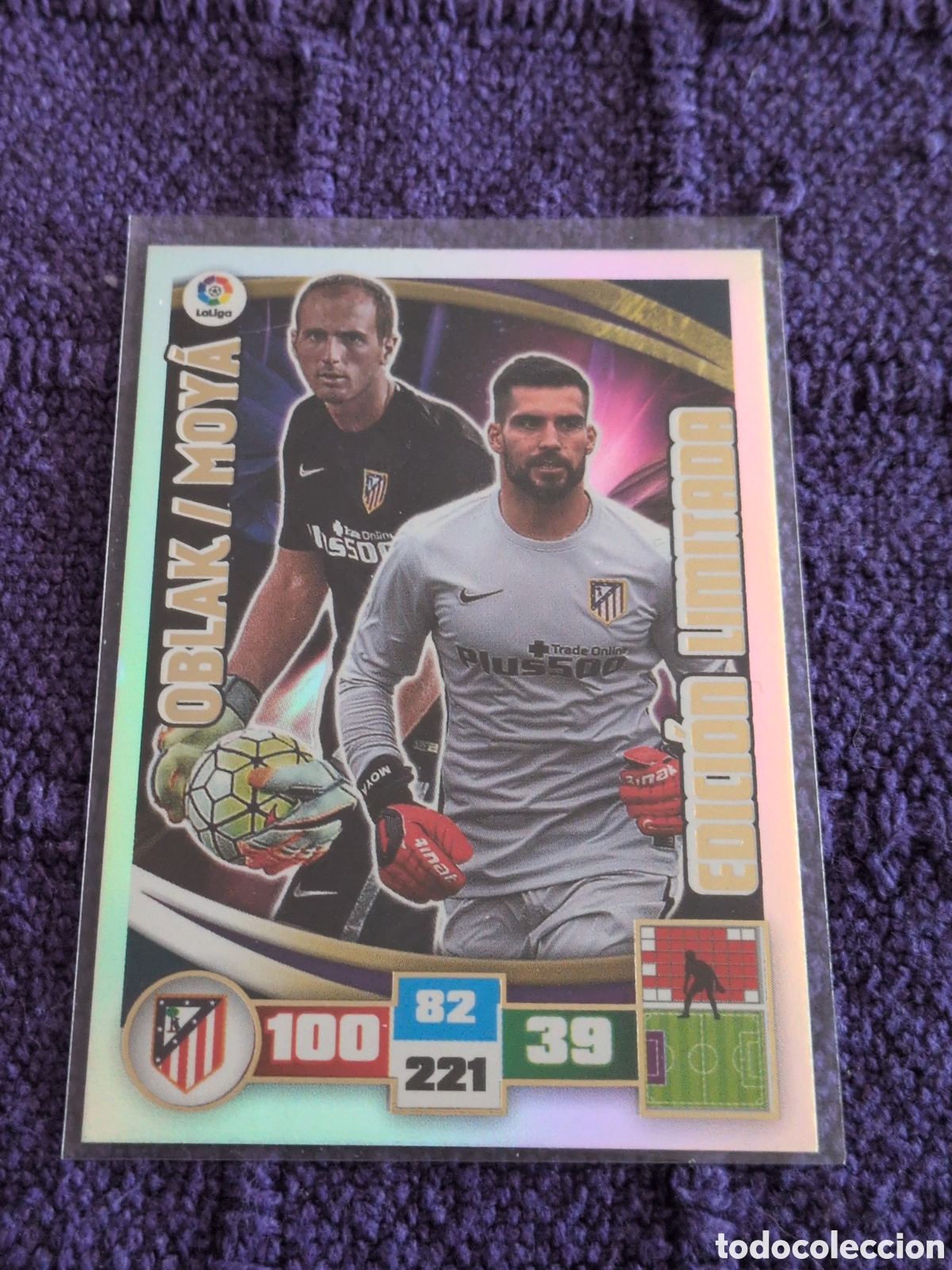 Cromos de Futebol: Panini Adrenalyn 2015 2016 15 16 oblak/moya Atl&eacute;tico de Madrid edici&oacute;n limitada. NUEVO